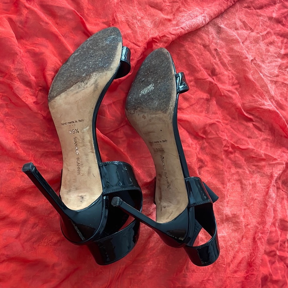 Manolo Blahnik women open toe high heel sandals shoes - Picture 6 of 6